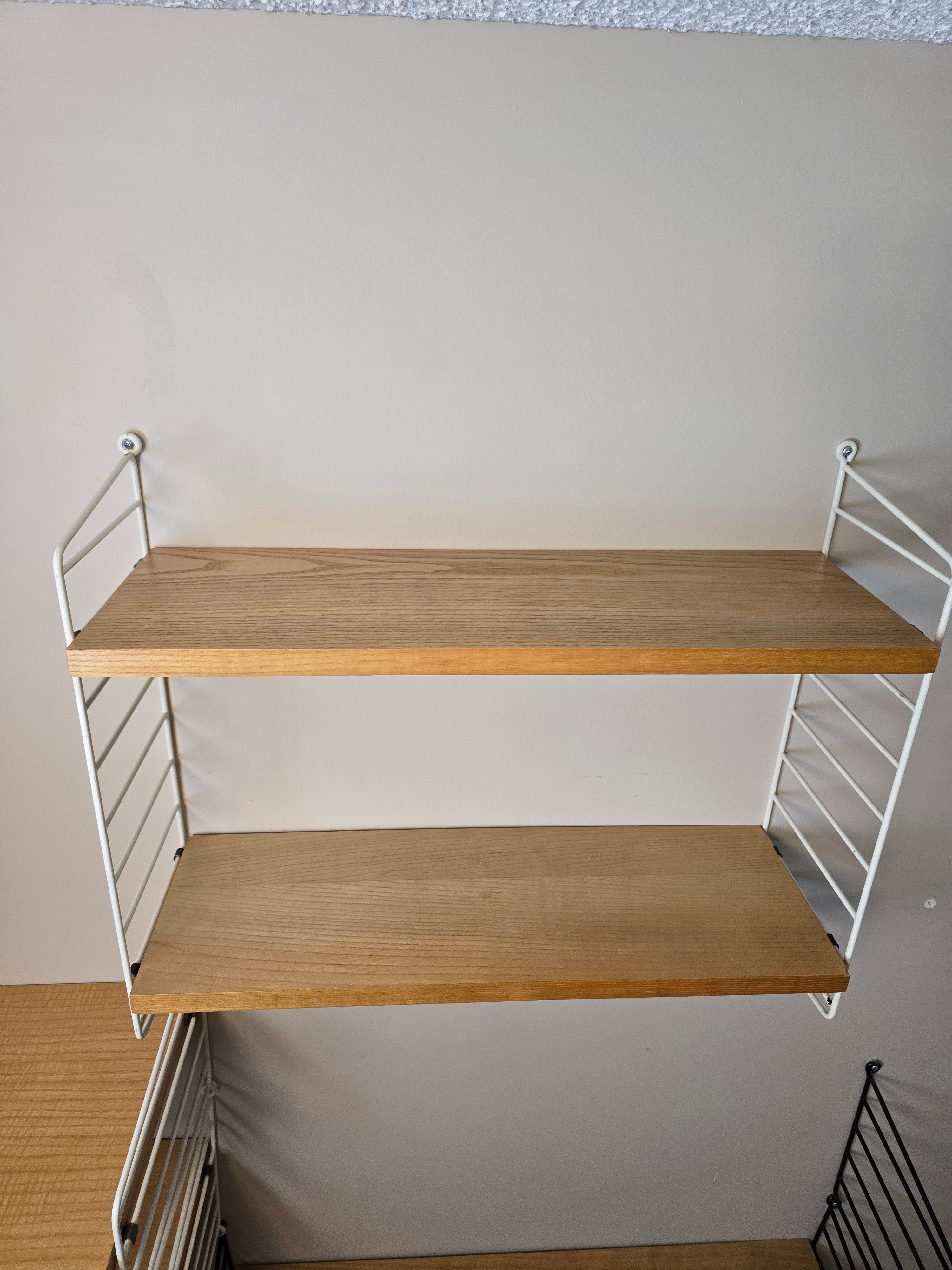 String Modular Shelf System in White & Ash