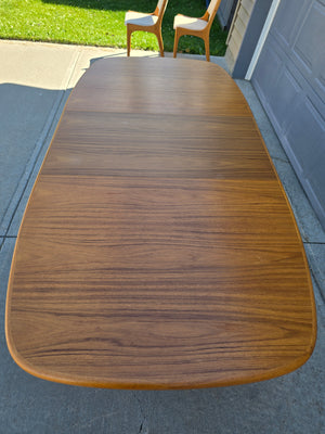 Teak Dining Table with Extension - Seats 6 to 8