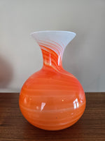 V.A.S. Empoli Orange Swirl Vases