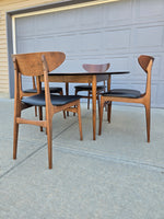 Walnut Dining Room Table & Four Chairs