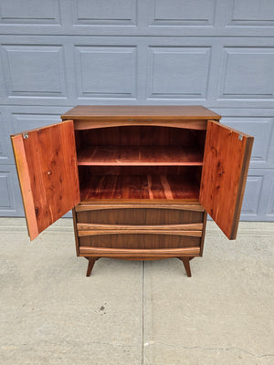 Upright Cedar Chest with Drawers