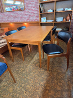 Teak Floating Seat Dining Chairs - Set of 4