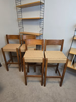 Danish Cord Bar Stools x4
