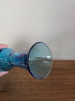 Teal blue Optic Vase