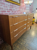Danish Teak 8 Drawer Dresser