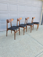 Walnut Dining Room Table & Four Chairs