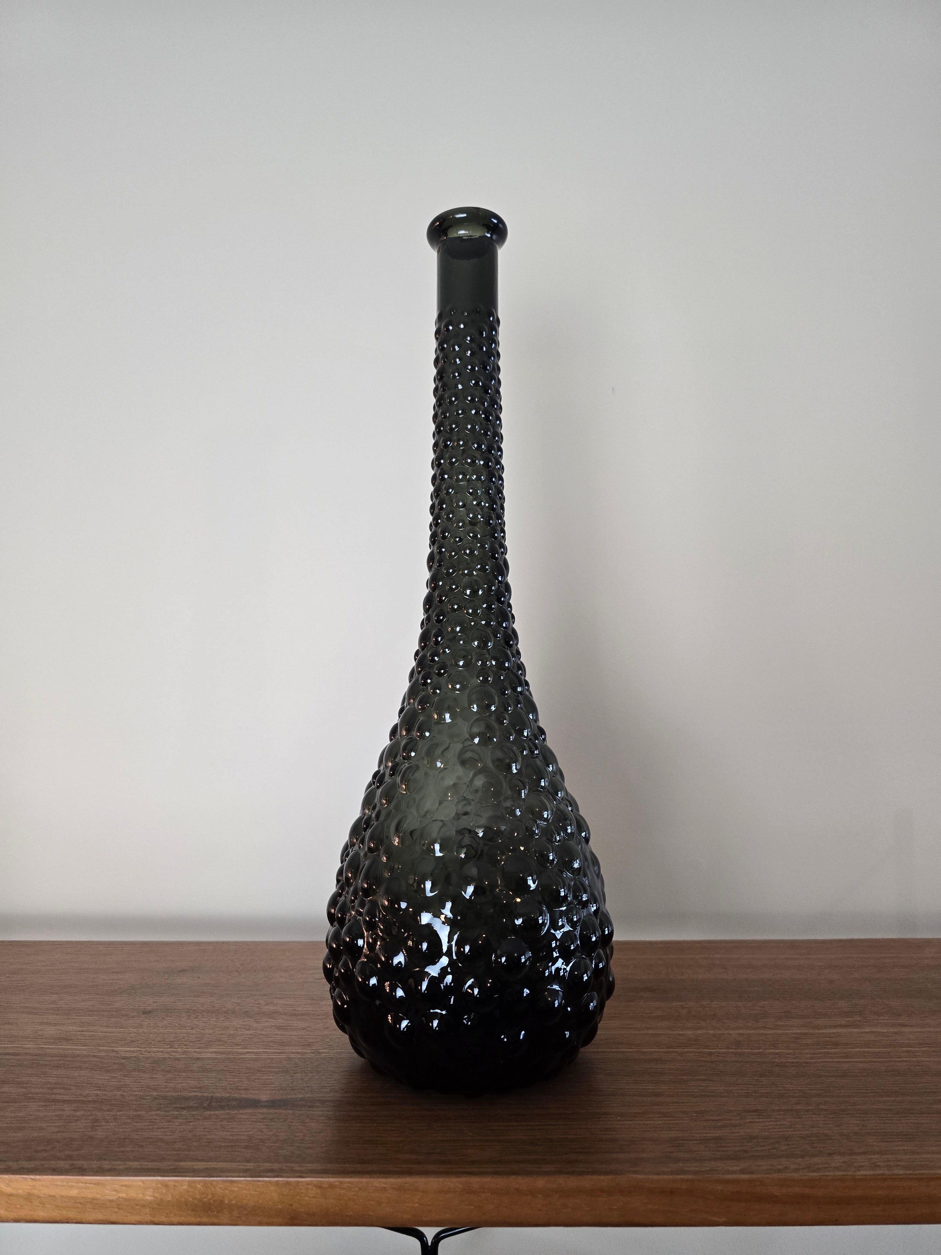 Charcoal Black Empoli Hobnail Genie Bottle