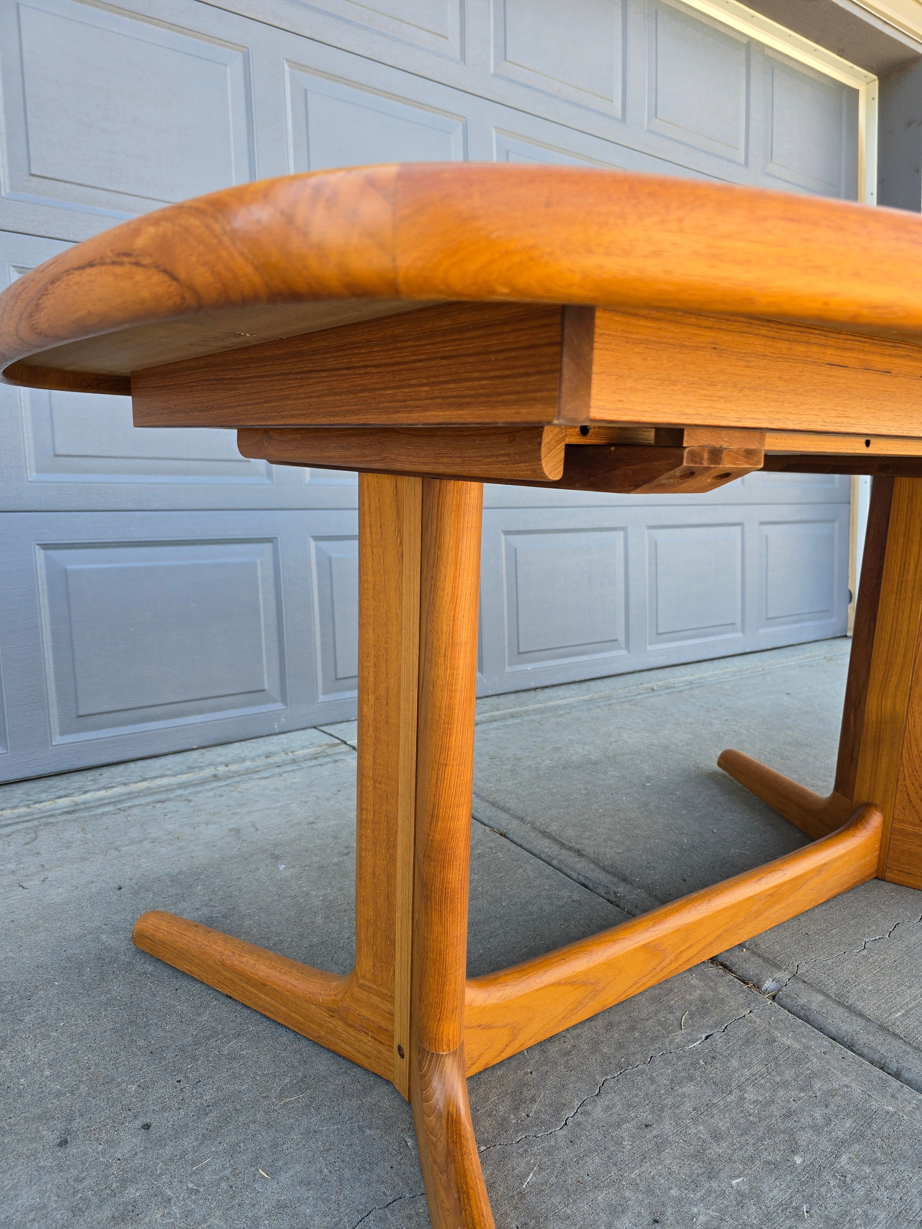 Teak Dining Table with Extension - Seats 6 to 8