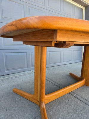 Teak Dining Table with Extension - Seats 6 to 8