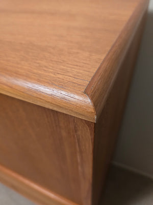 Large Teak Gentleman's Chest of Drawers