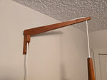 Teak & Missoni-Style Knit Wall Mount Lamp