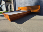 Queen Teak Platform Bed