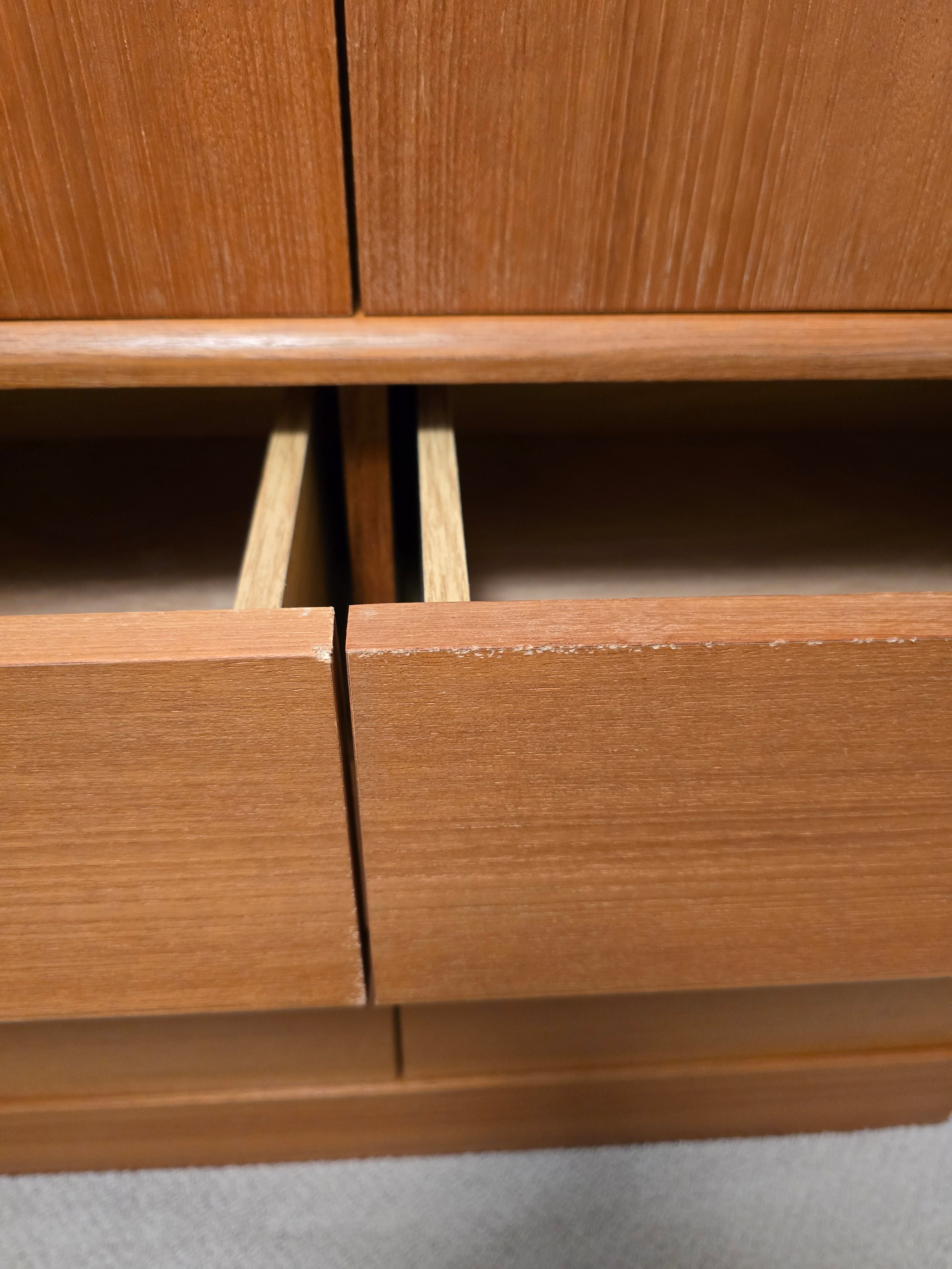 Large Teak Gentleman's Chest of Drawers