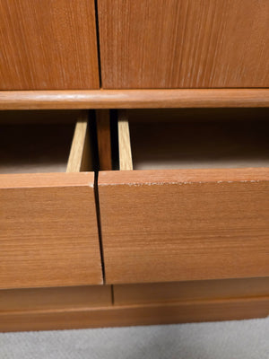 Large Teak Gentleman's Chest of Drawers