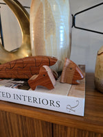 Teak Articulated Fish Puzzle