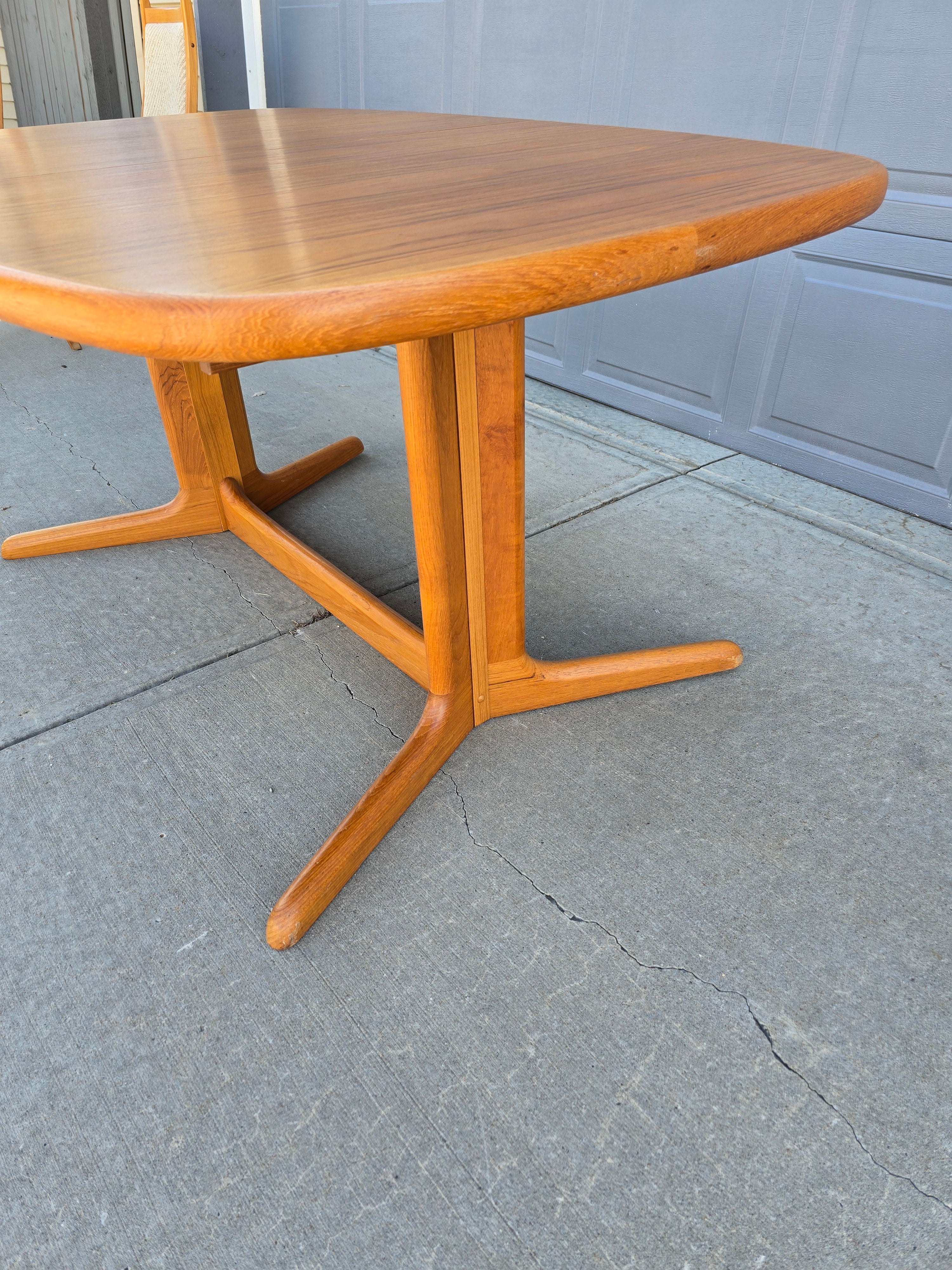Teak Dining Table with Extension - Seats 6 to 8