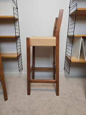 Danish Cord Bar Stools x4