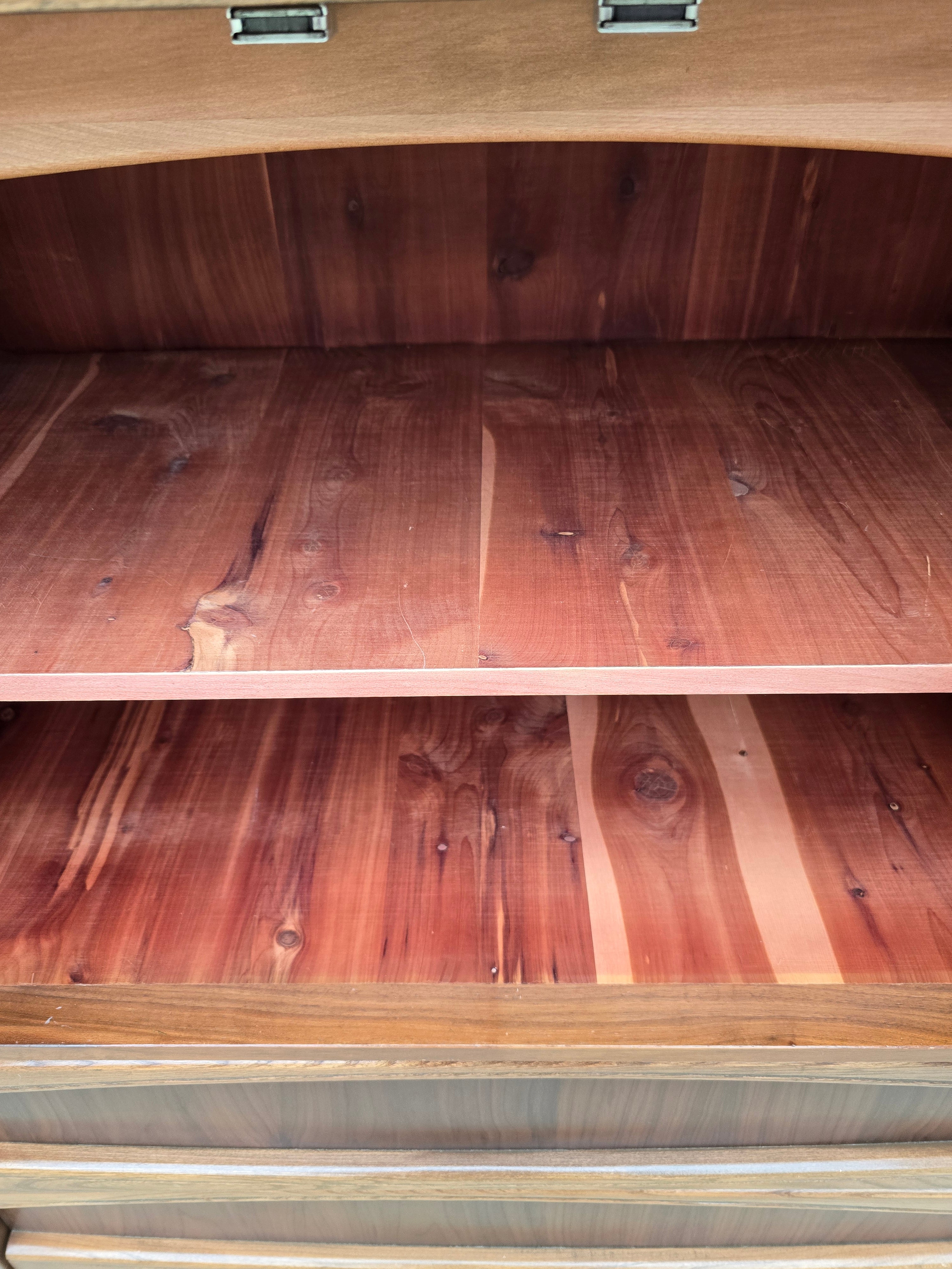 Upright Cedar Chest with Drawers