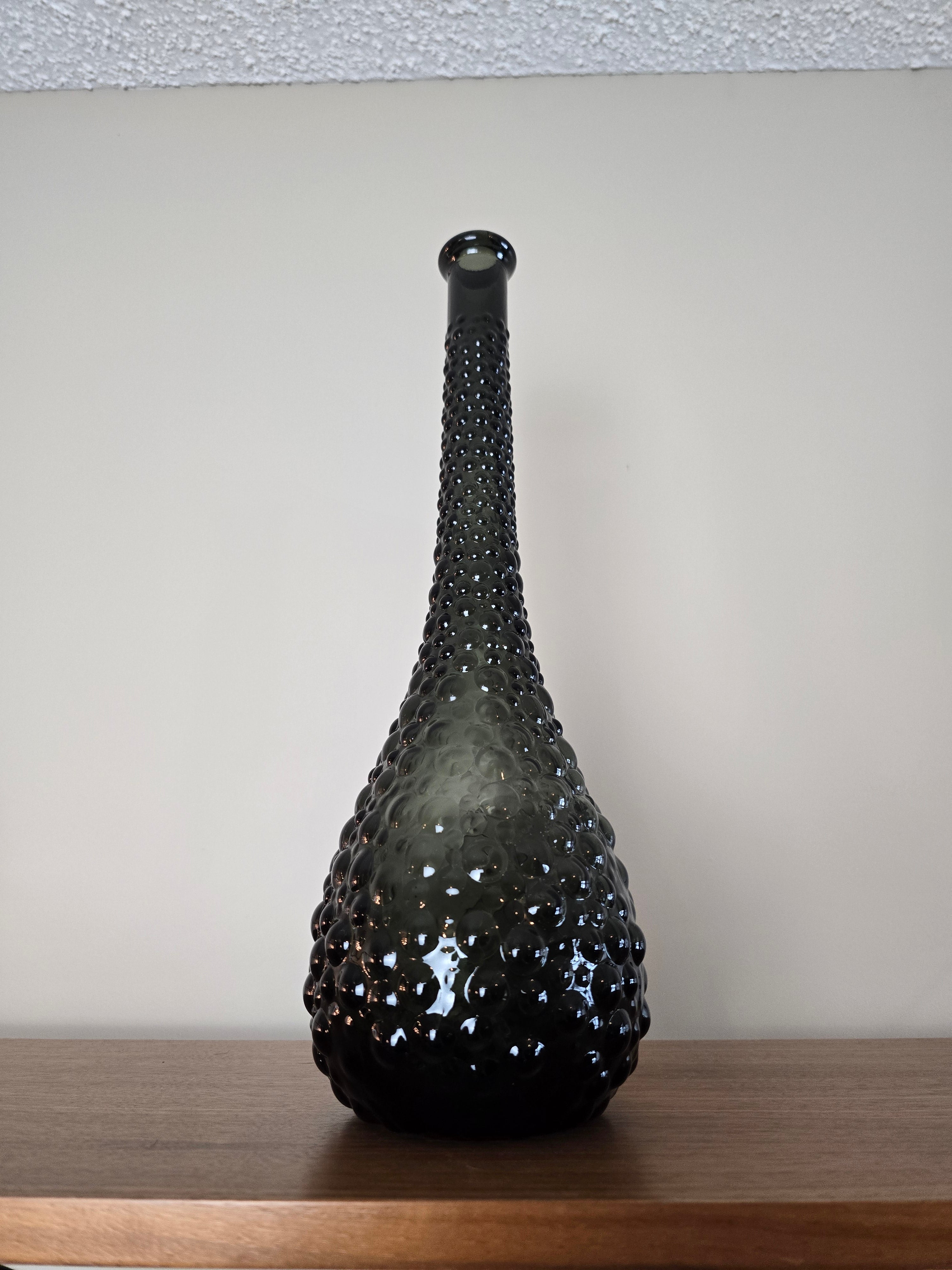 Charcoal Black Empoli Hobnail Genie Bottle