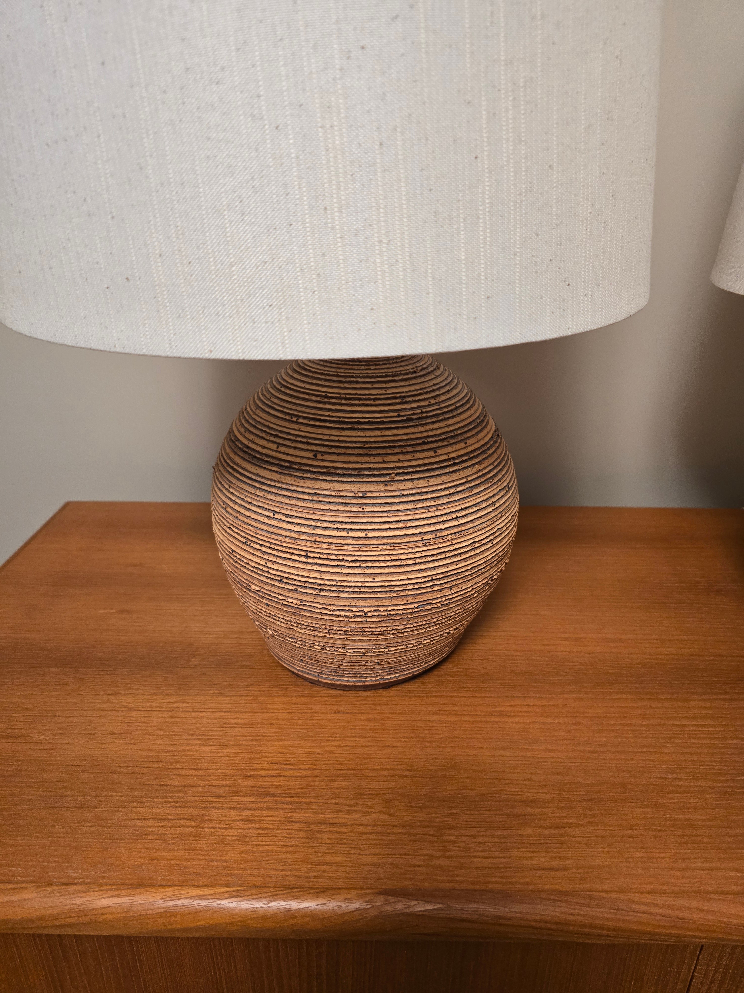 Pair of Studio Pottery Lamps