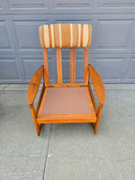 Komfort High Back Teak Rocking Chair