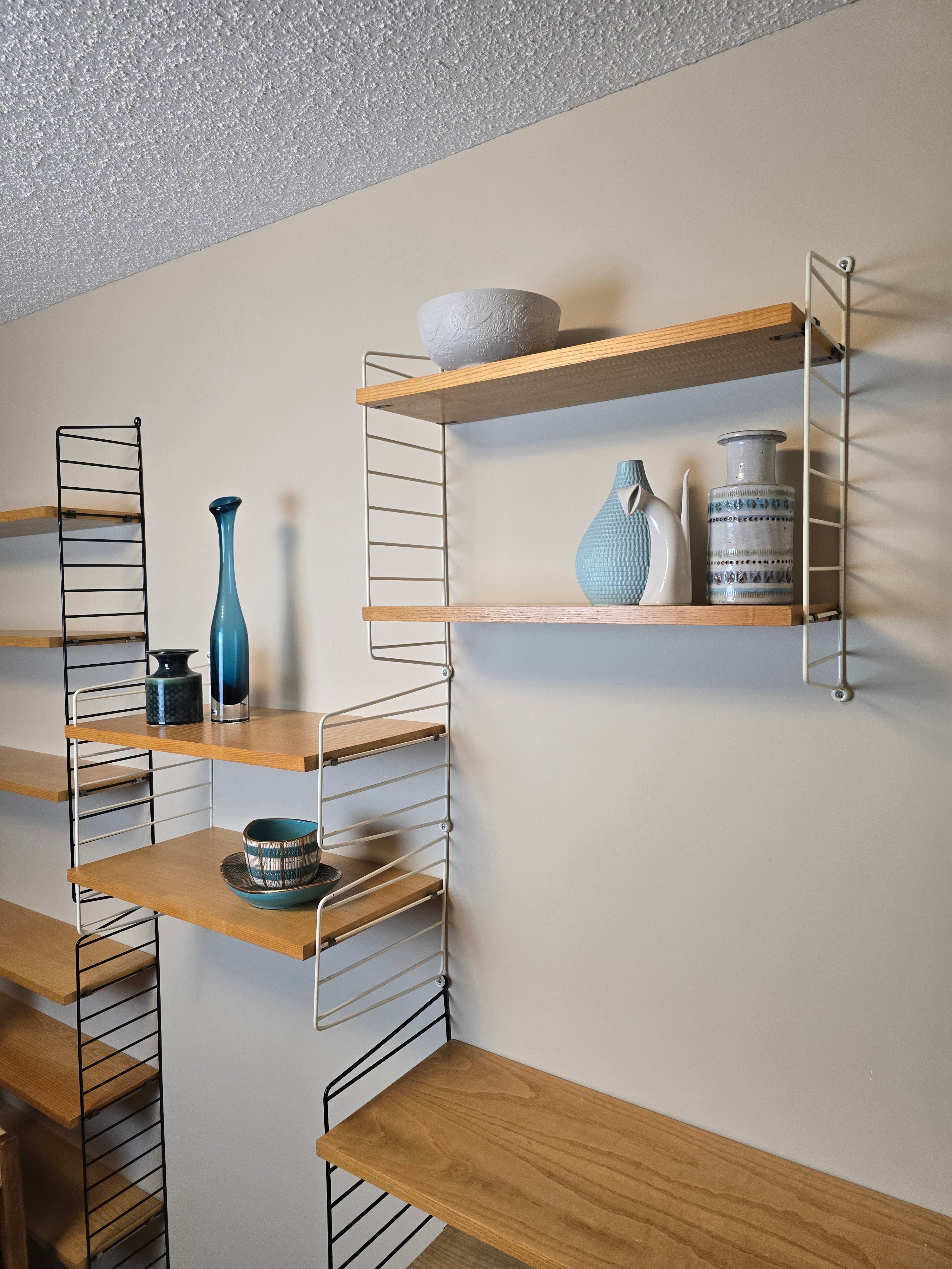 String Modular Shelf System in White & Ash