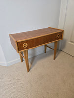Swedish Teak & White Oak Side Table by Carlstrom & Co