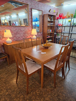 Danish Teak Draw Leaf Dining Table