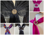 Various Vintage Scarf Clips - Sold Separately