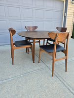 Walnut Dining Room Table & Four Chairs