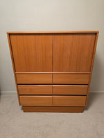 Large Teak Gentleman's Chest of Drawers