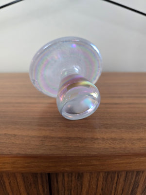 John Ditchfield? Clear Iridescent Mushroom Paperweight