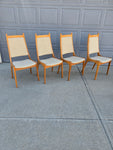 Teak High-back Dining Chairs - Set of 4
