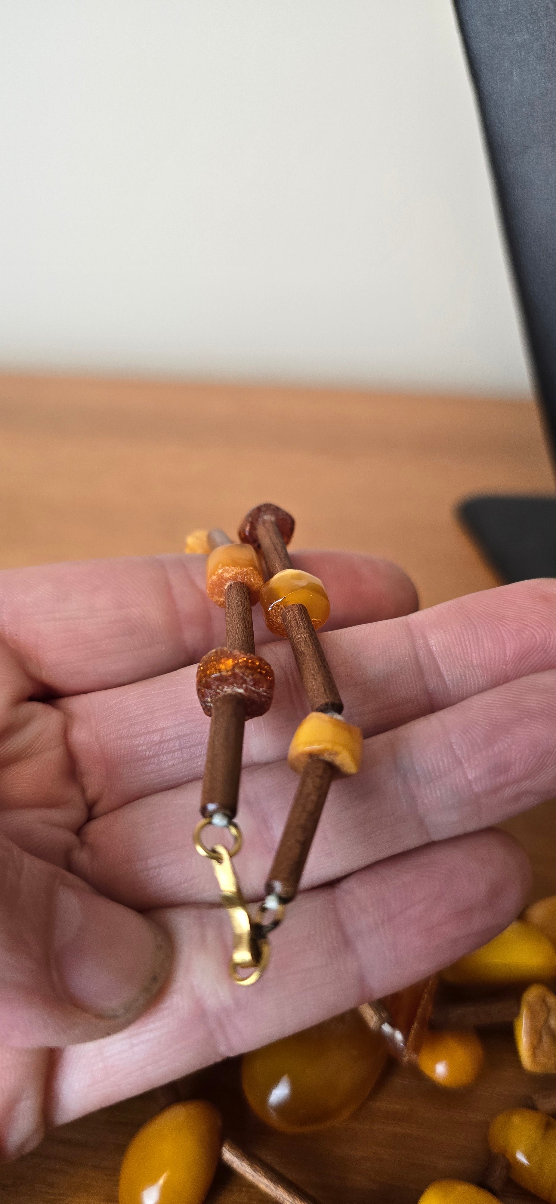 Vintage Raw Amber Necklace