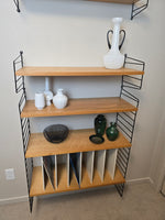 String Modular Shelf System in Black & Ash