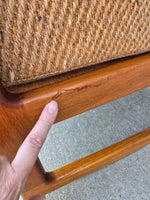 Komfort High Back Teak Rocking Chair