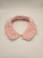 Vintage Crochet Pink Mohair Collar