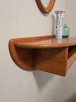 Kai Kristiansen Solid Teak Entryway Shelf & Mirror