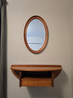 Kai Kristiansen Solid Teak Entryway Shelf & Mirror