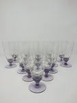 Lavender Twisted-Stem Glassware - Set