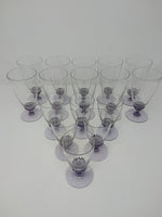 Lavender Twisted-Stem Glassware - Set
