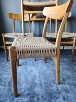 Hans Wenger Oak CH-23 Dining Chairs