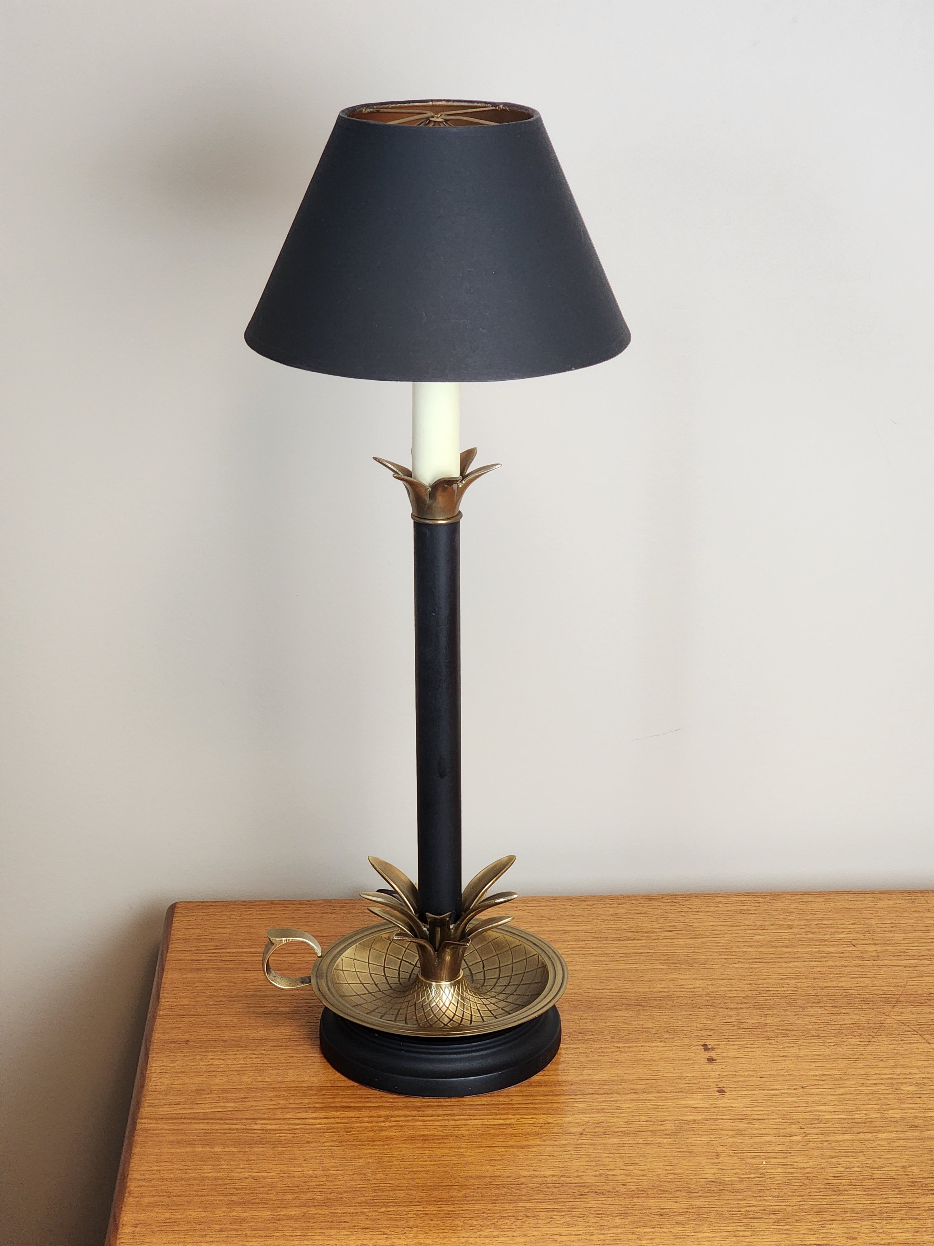 Hollywood Regency Style Pineapple Lamp – Brassy Beehive