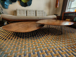 Ligne Roset 'Pebble' Walnut Coffee Table Set