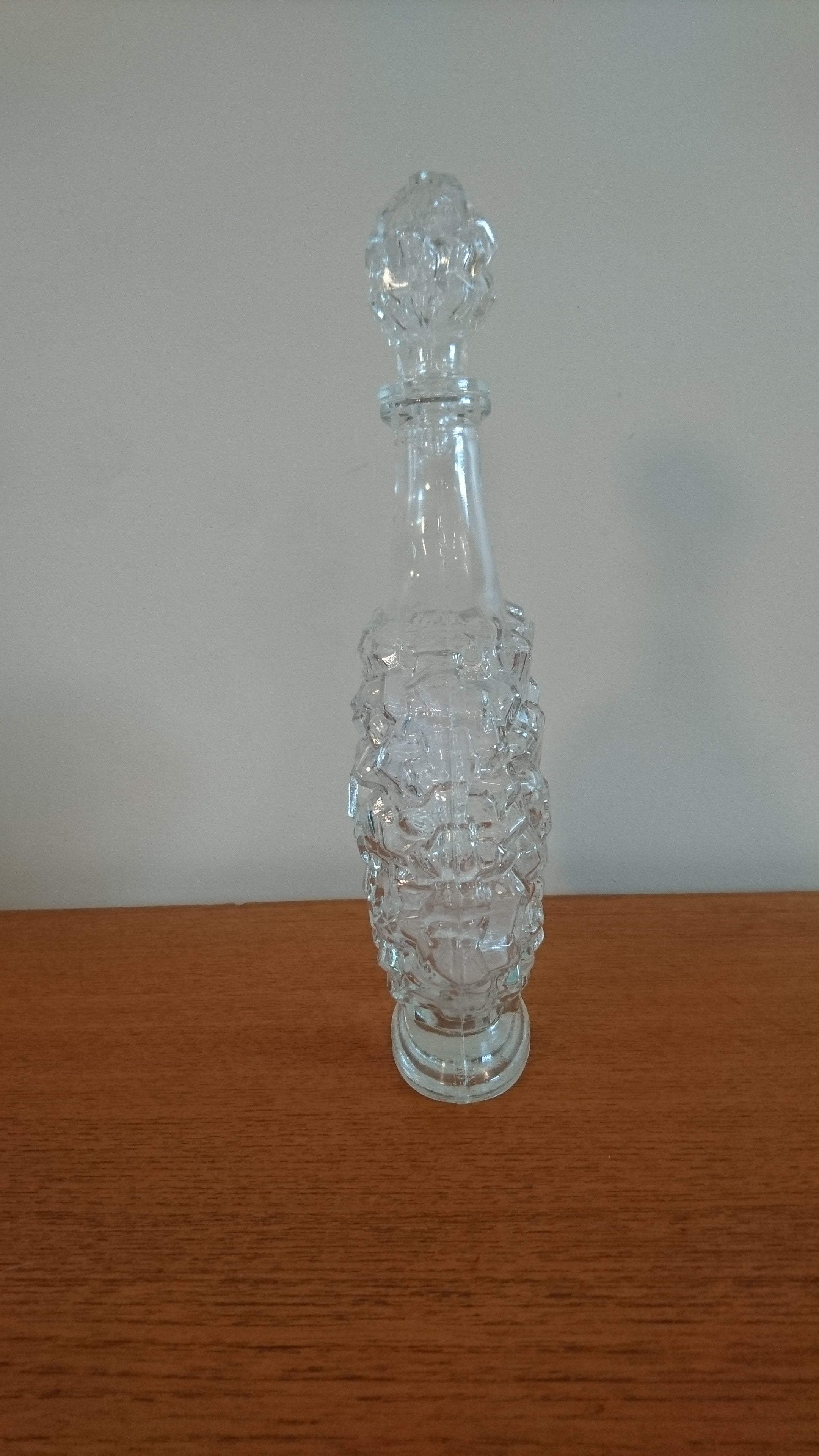 Clear Glass Op Art Decanter Verona Italy