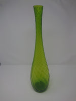 Japan Tall Optic Green Vase