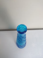 Genie Bottle Decanter Blue 'Wave' Pattern w/out Stopper