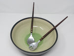 Rosewood & Steel Salad Servers