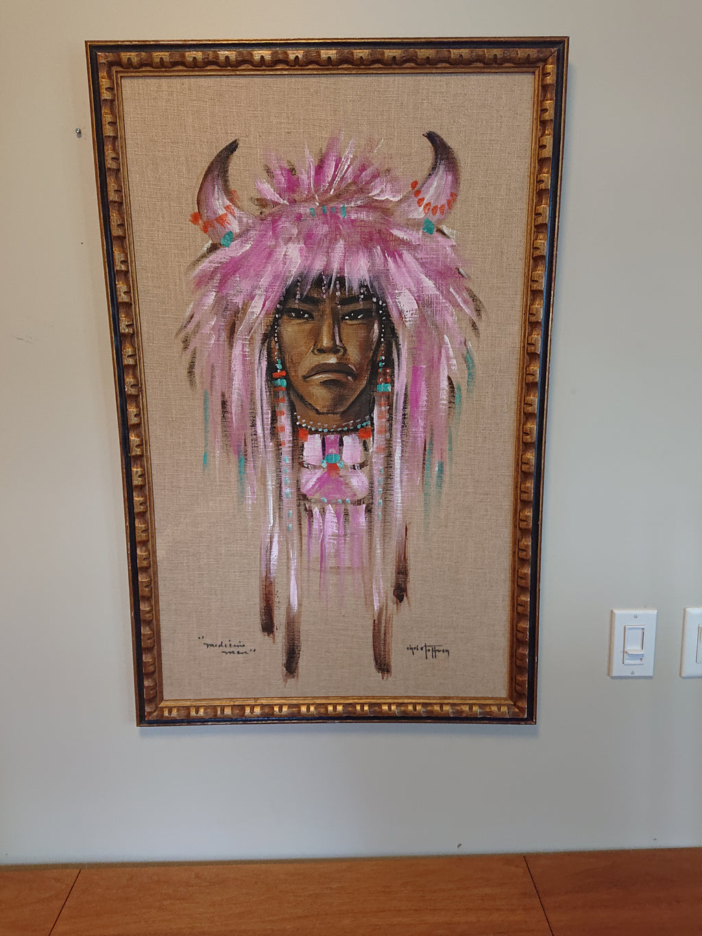 Gerda Christoffersen Pink & Teal Medicine Man