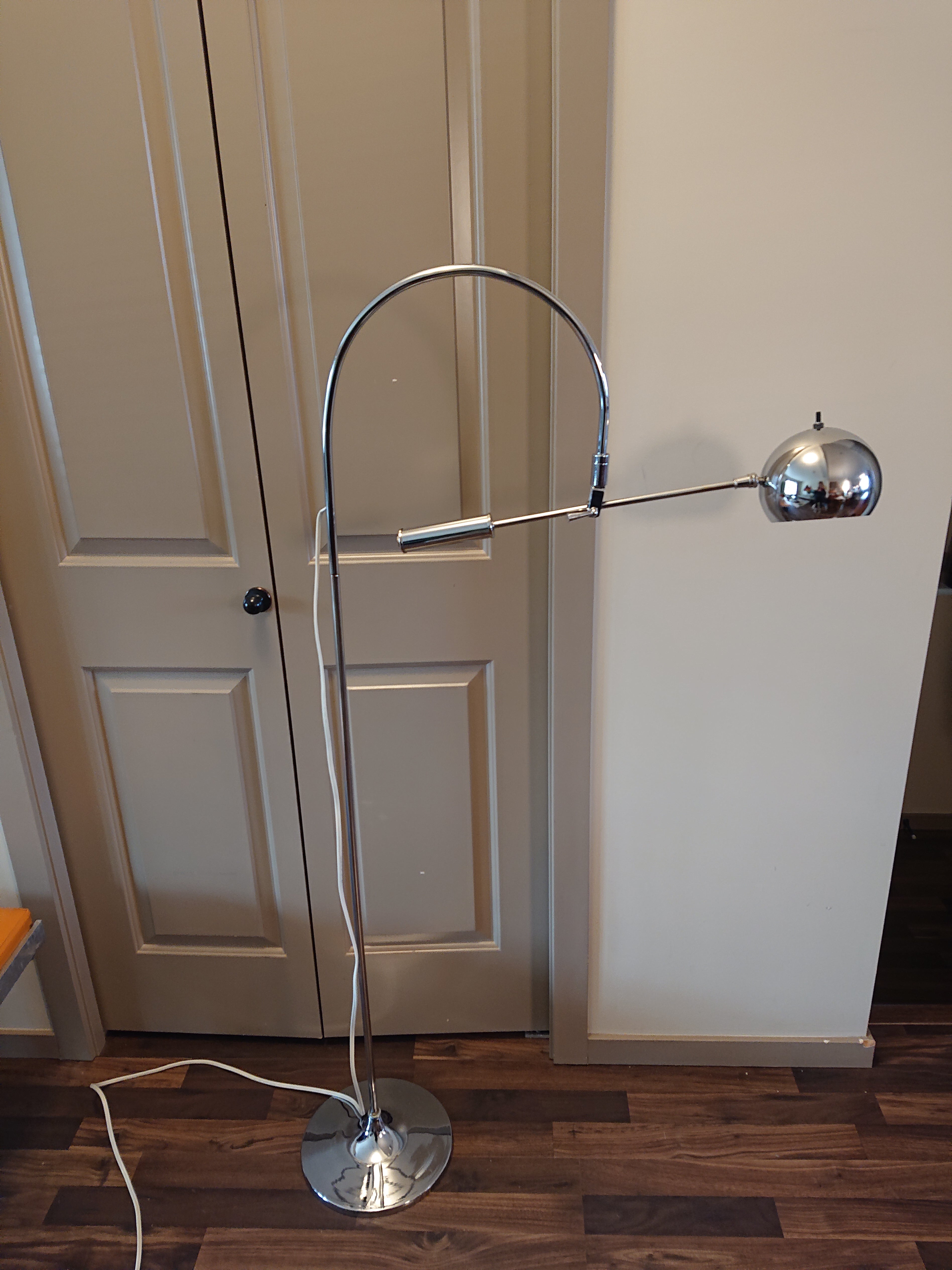Chrome Orbiter Floor Lamp